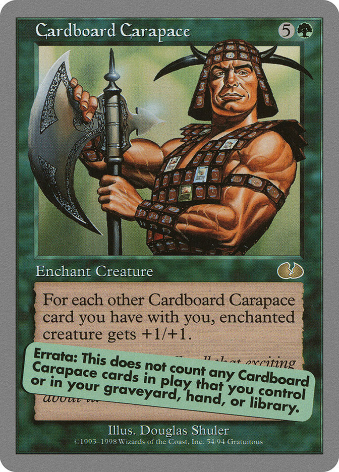 Cardboard Carapace [Unglued] | Yard's Games Ltd