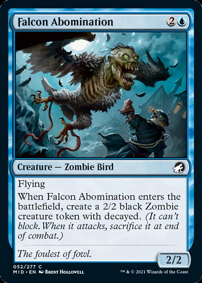 Falcon Abomination [Innistrad: Midnight Hunt] | Yard's Games Ltd