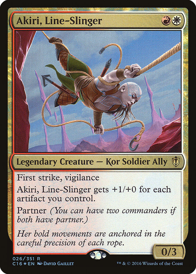 Akiri, Line-Slinger [Commander 2016] | Yard's Games Ltd