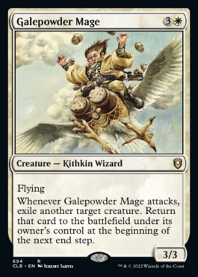 Galepowder Mage [Commander Legends: Battle for Baldur's Gate] | Yard's Games Ltd