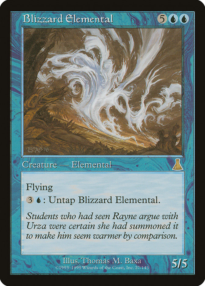 Blizzard Elemental [Urza's Destiny] | Yard's Games Ltd