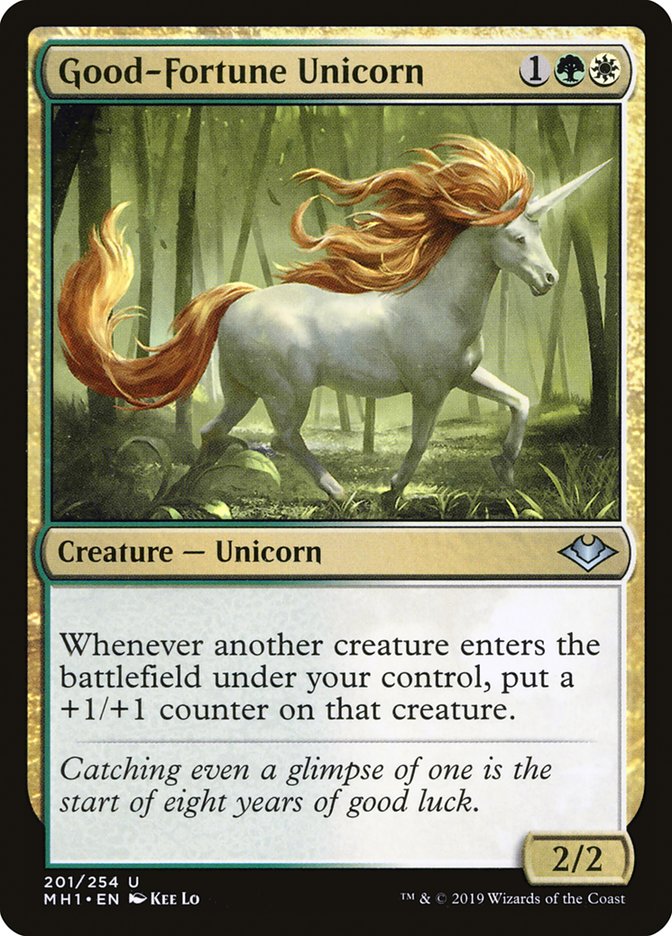 Good-Fortune Unicorn [Modern Horizons] | Yard's Games Ltd