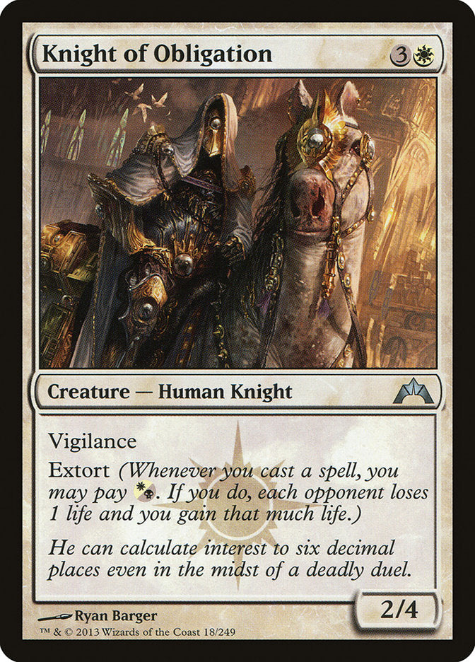 Knight of Obligation [Gatecrash] | Yard's Games Ltd