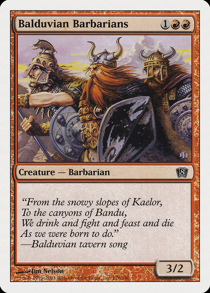 Balduvian Barbarians [Eighth Edition] | Yard's Games Ltd