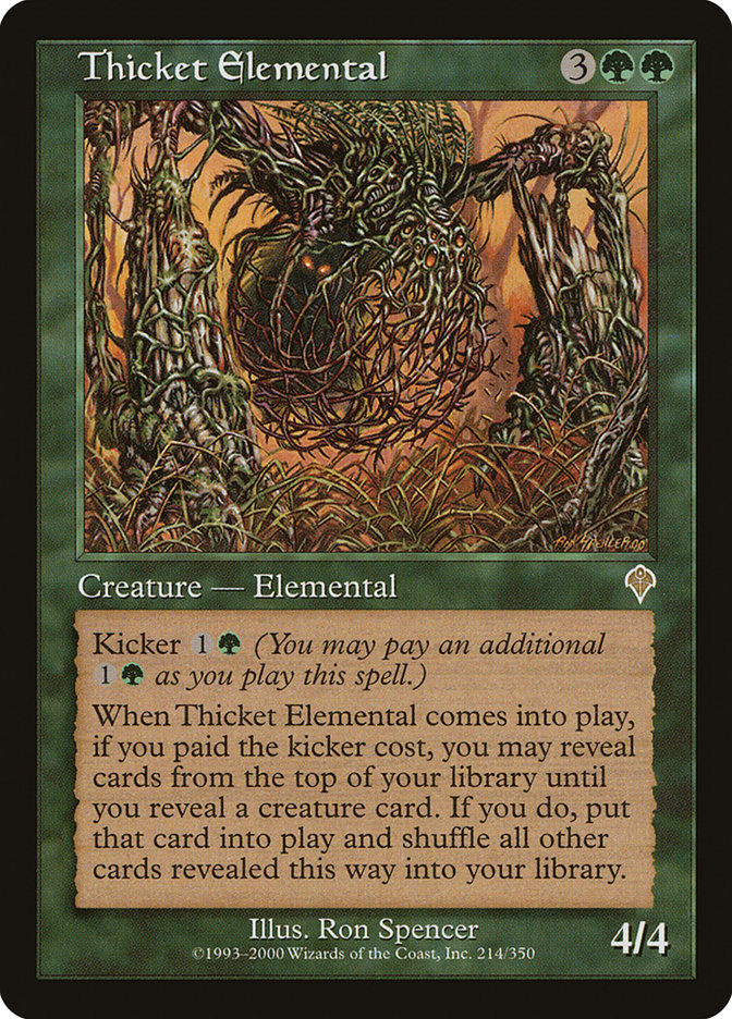 Thicket Elemental [Invasion] | Yard's Games Ltd