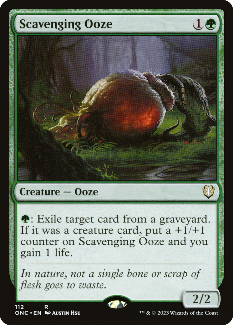 Scavenging Ooze [Phyrexia: All Will Be One Commander] | Yard's Games Ltd