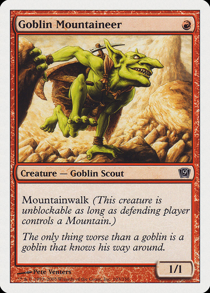 Goblin Mountaineer [Ninth Edition] | Yard's Games Ltd