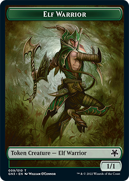 Bird Illusion // Elf Warrior Double-Sided Token [Game Night: Free-for-All Tokens] | Yard's Games Ltd