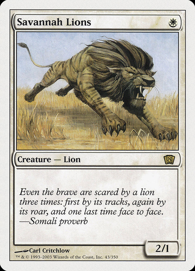 Savannah Lions [Eighth Edition] | Yard's Games Ltd