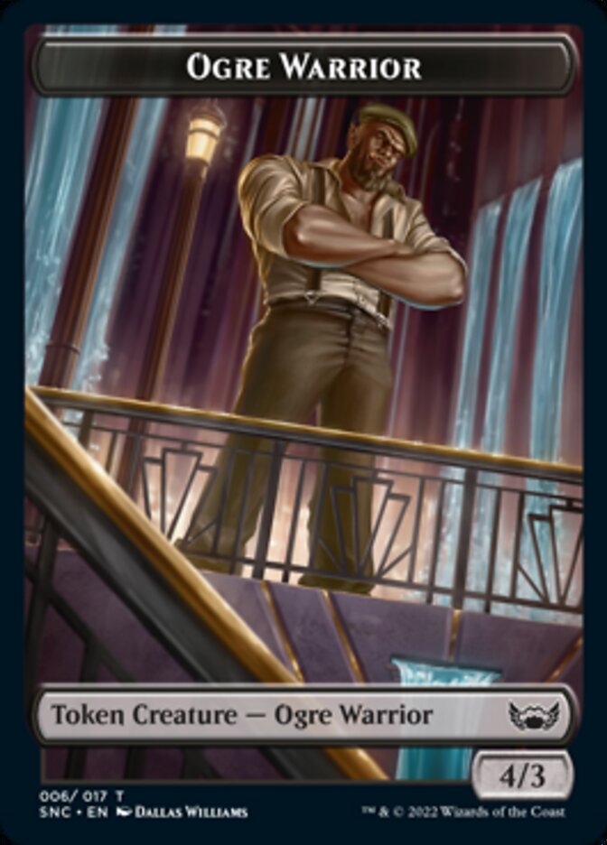 Ogre Warrior // Citizen Double-Sided Token [Streets of New Capenna Tokens] | Yard's Games Ltd