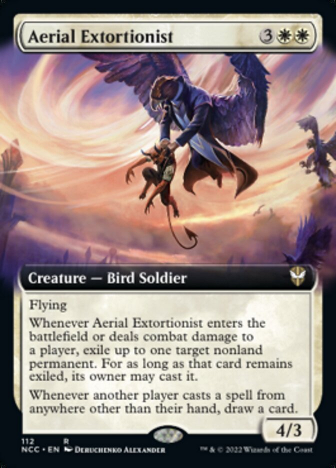 Aerial Extortionist (Extended Art) [Streets of New Capenna Commander] | Yard's Games Ltd
