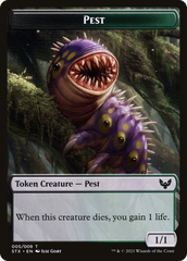 Pest // Jace, Telepath Unbound Emblem Double-Sided Token [Secret Lair: From Cute to Brute Tokens] | Yard's Games Ltd