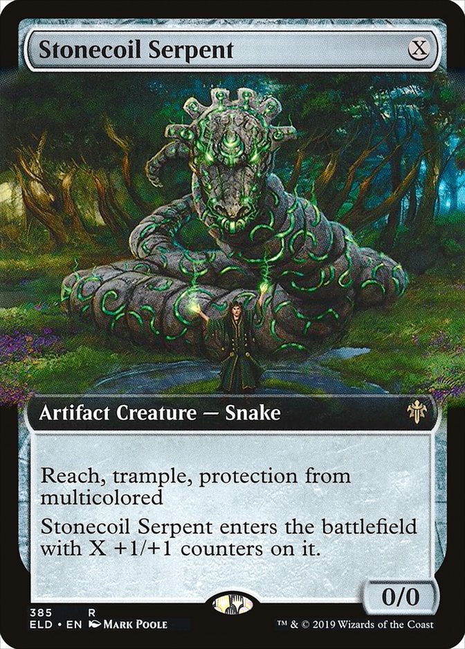 Stonecoil Serpent (Extended Art) [Throne of Eldraine] | Yard's Games Ltd