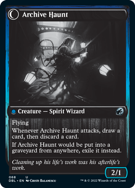Overwhelmed Archivist // Archive Haunt [Innistrad: Double Feature] | Yard's Games Ltd