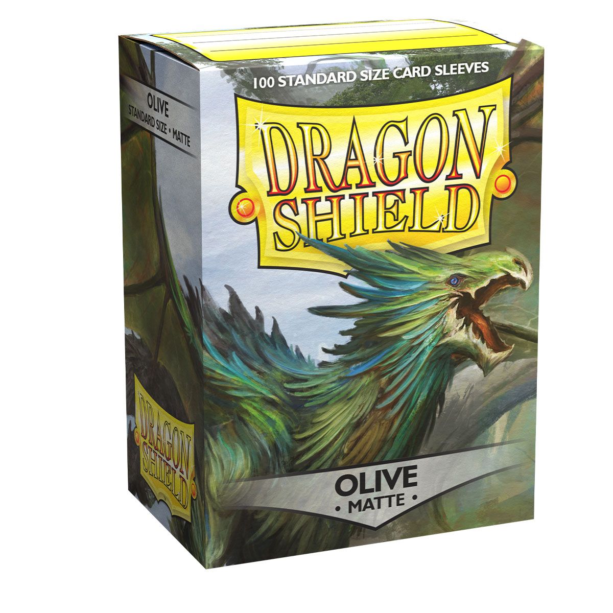 Dragon Shield: Standard 100ct Sleeves - Olive (Matte) | Yard's Games Ltd