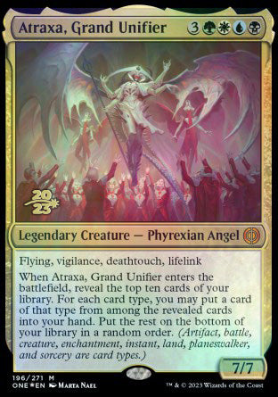 Atraxa, Grand Unifier [Phyrexia: All Will Be One Prerelease Promos] | Yard's Games Ltd