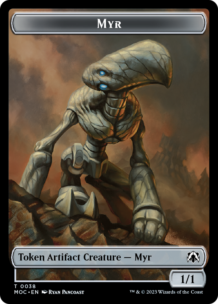 Phyrexian Germ // Myr Double-Sided Token [March of the Machine Commander Tokens] | Yard's Games Ltd