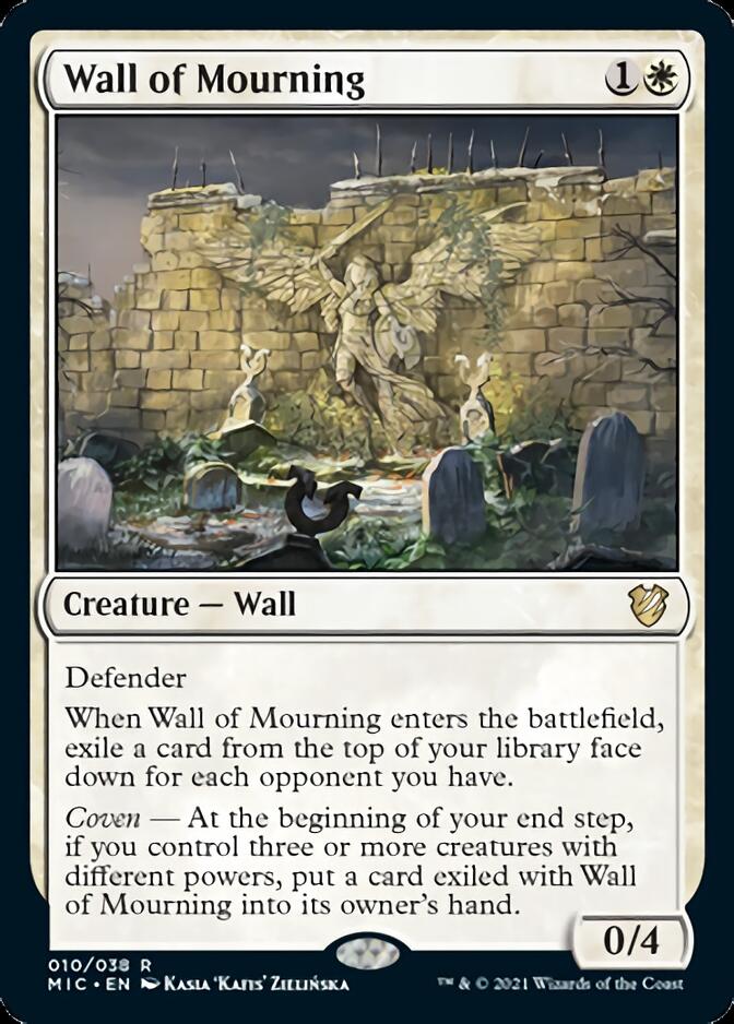 Wall of Mourning [Innistrad: Midnight Hunt Commander] | Yard's Games Ltd