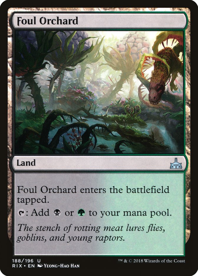 Foul Orchard [Rivals of Ixalan] | Yard's Games Ltd