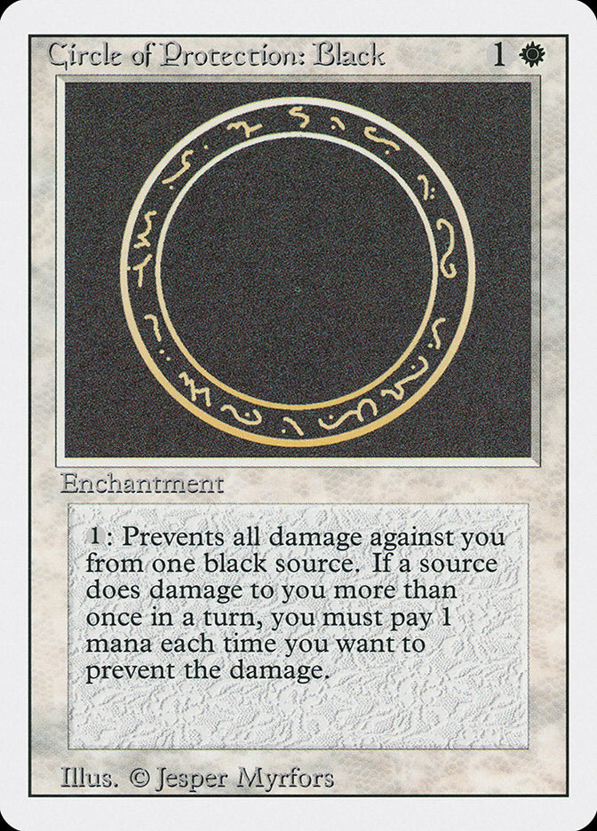 Circle of Protection: Black [Revised Edition] | Yard's Games Ltd