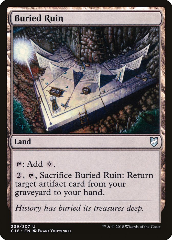 Buried Ruin [Commander 2018] | Yard's Games Ltd