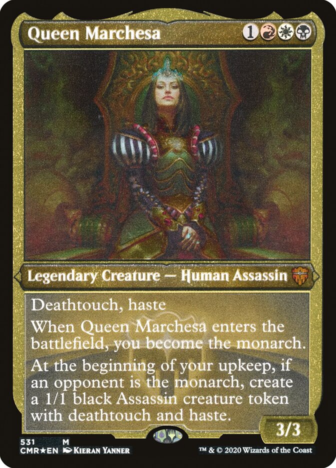 Queen Marchesa (Etched) [Commander Legends] | Yard's Games Ltd