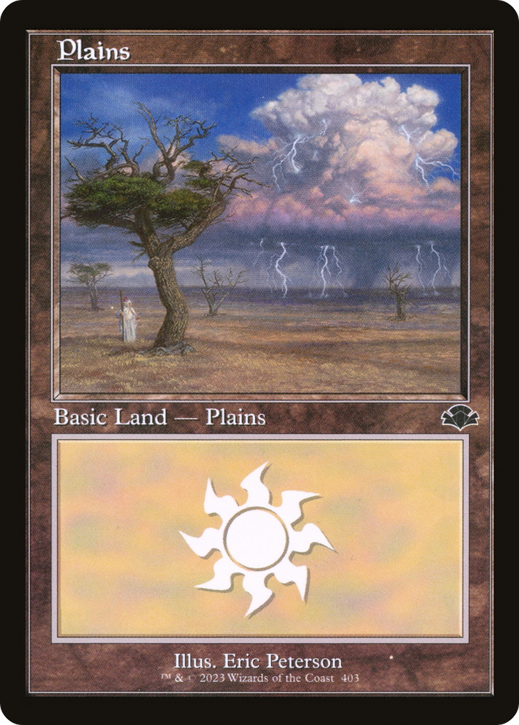Plains (403) (Retro) [Dominaria Remastered] | Yard's Games Ltd