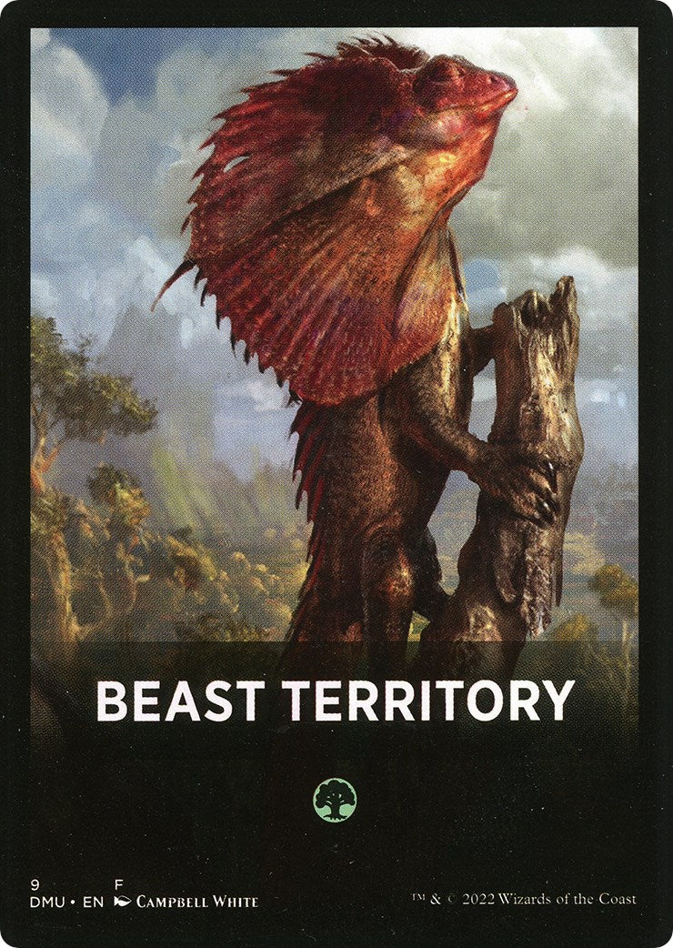 Beast Territory Theme Card [Dominaria United Tokens] | Yard's Games Ltd