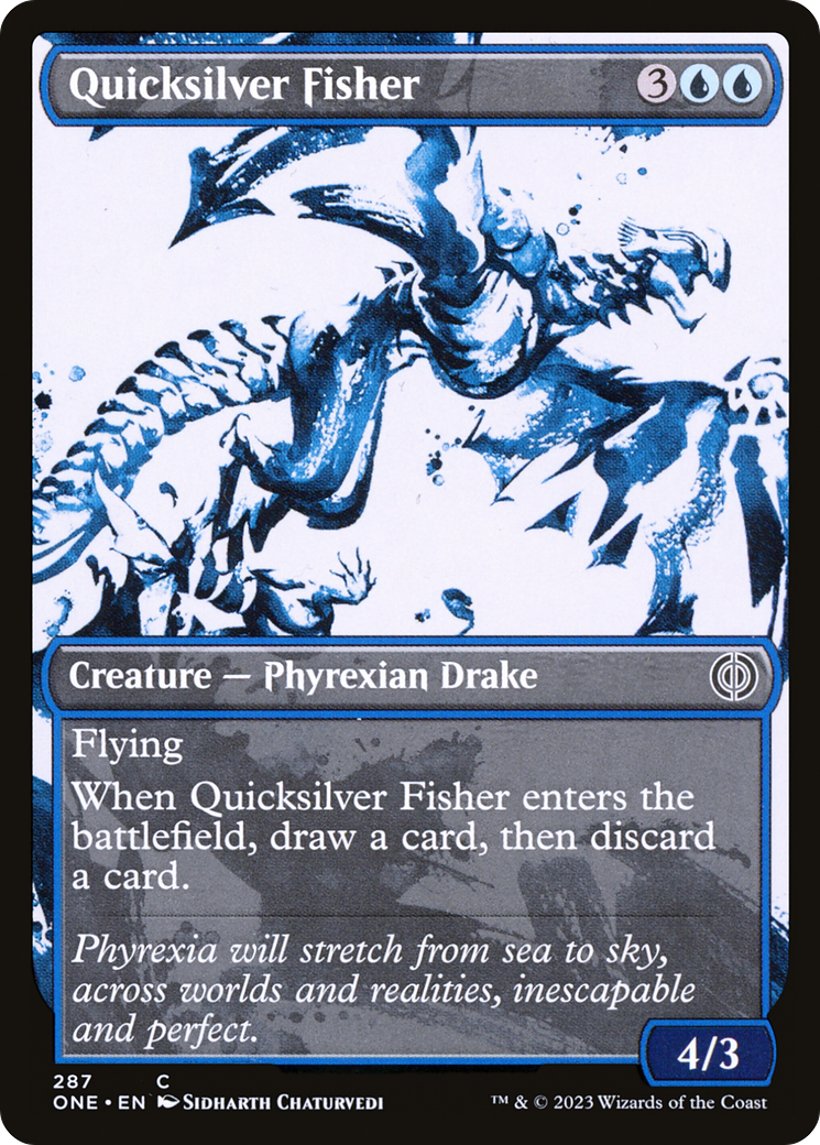 Quicksilver Fisher (Showcase Ichor) [Phyrexia: All Will Be One] | Yard's Games Ltd