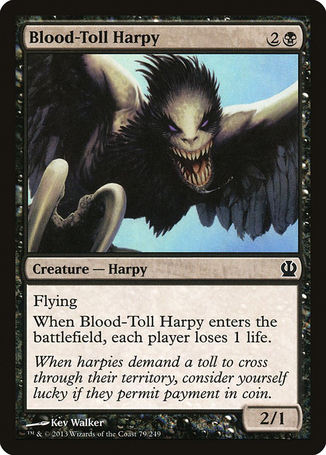 Blood-Toll Harpy [Theros] | Yard's Games Ltd
