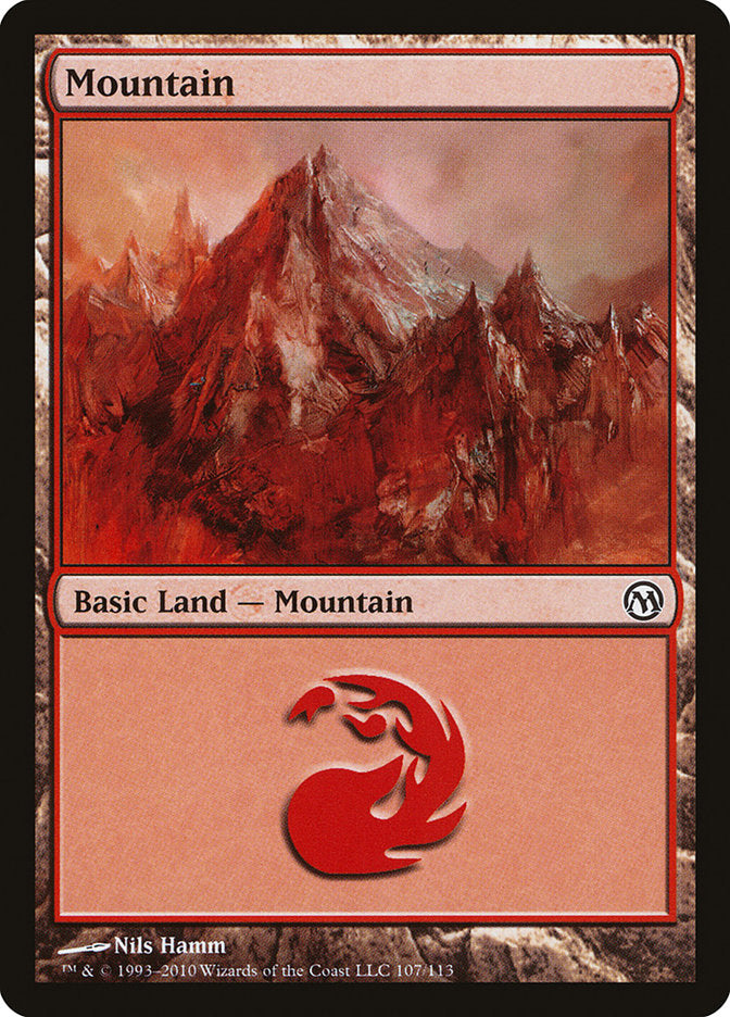 Mountain (107) [Duels of the Planeswalkers] | Yard's Games Ltd