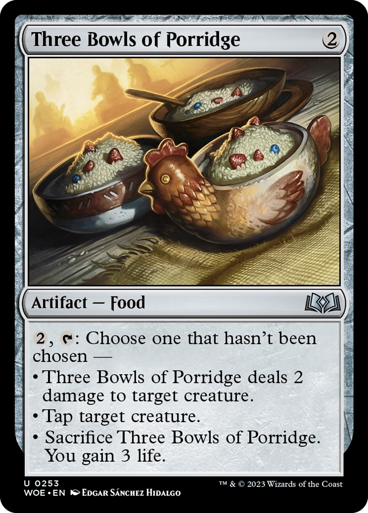 Three Bowls of Porridge [Wilds of Eldraine] | Yard's Games Ltd