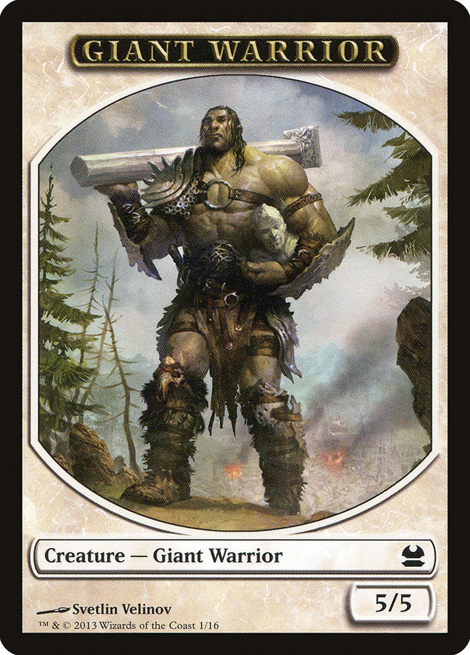 Giant Warrior Token [Modern Masters Tokens] | Yard's Games Ltd