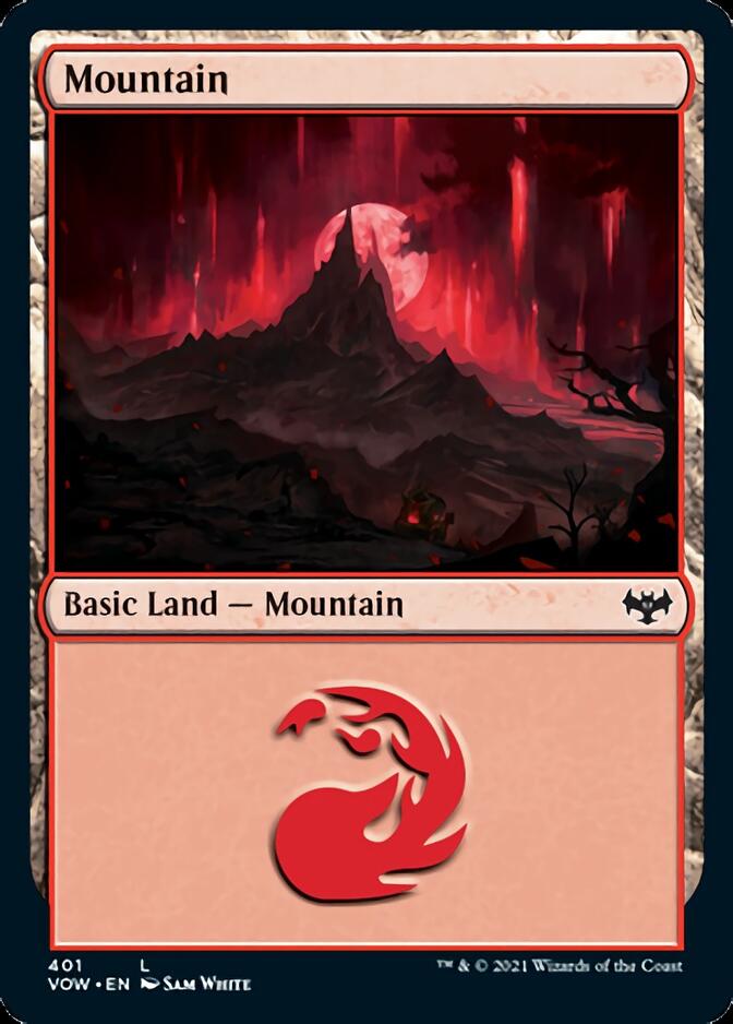 Mountain (401) [Innistrad: Crimson Vow] | Yard's Games Ltd