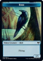 Bird (005) // Soldier Double-Sided Token [Kaldheim Commander Tokens] | Yard's Games Ltd