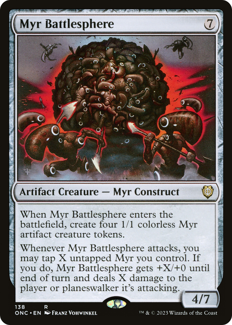 Myr Battlesphere [Phyrexia: All Will Be One Commander] | Yard's Games Ltd