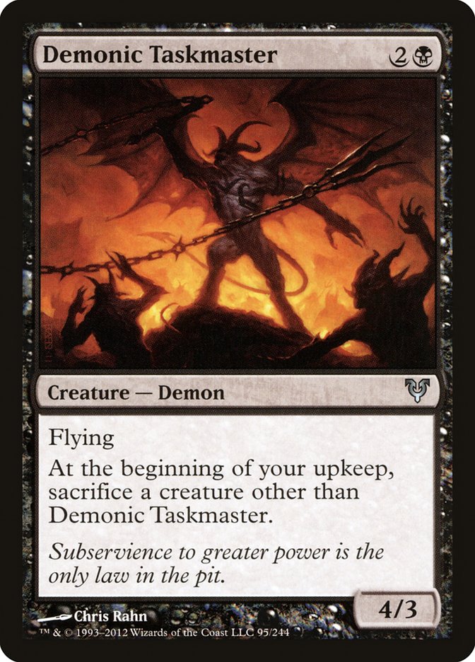 Demonic Taskmaster [Avacyn Restored] | Yard's Games Ltd