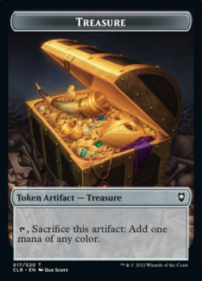 Treasure Token [Commander Legends: Battle for Baldur's Gate Tokens] | Yard's Games Ltd