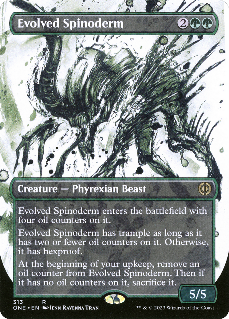 Evolved Spinoderm (Borderless Ichor) [Phyrexia: All Will Be One] | Yard's Games Ltd