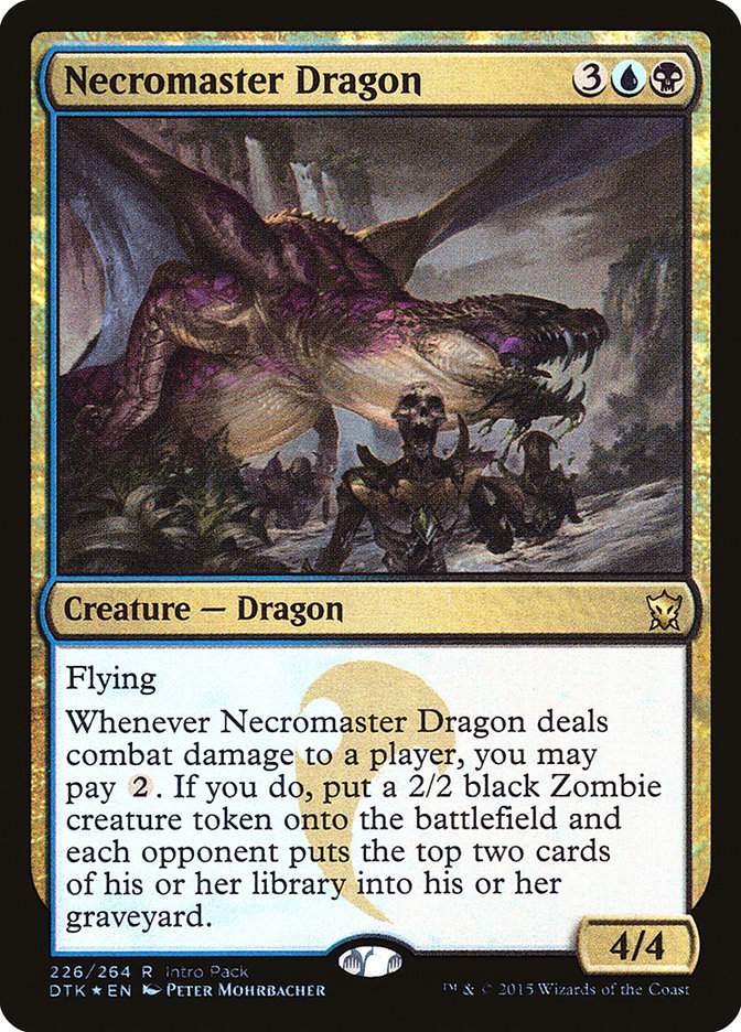 Necromaster Dragon (Intro Pack) [Dragons of Tarkir Promos] | Yard's Games Ltd