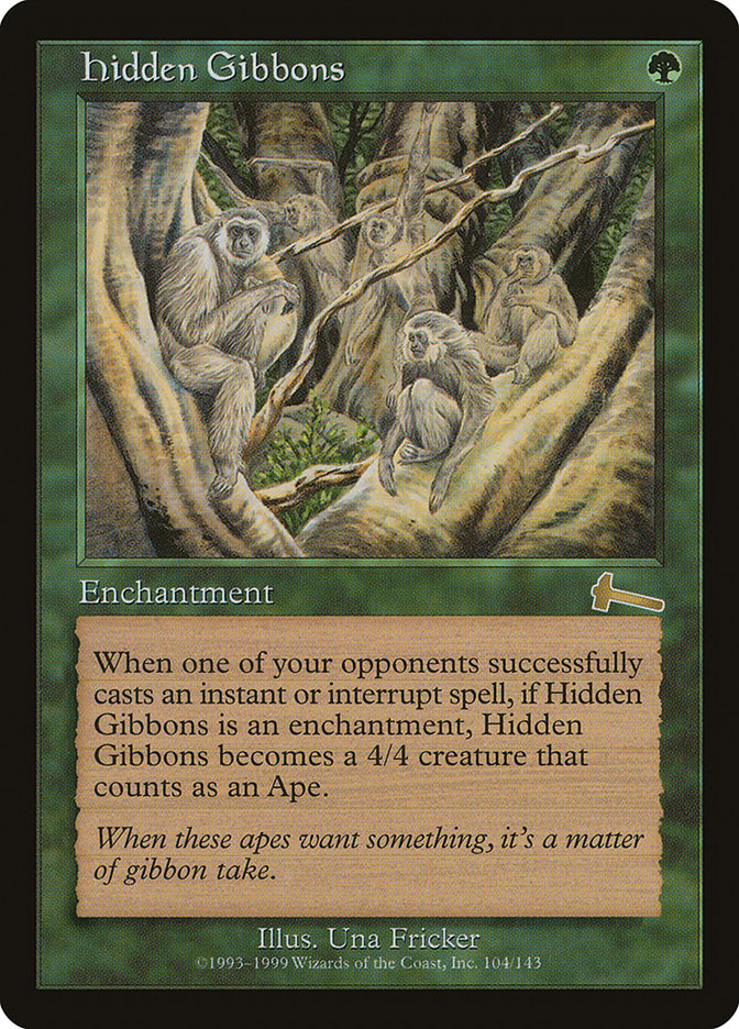 Hidden Gibbons [Urza's Legacy] | Yard's Games Ltd