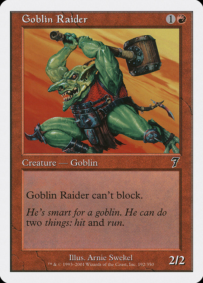 Goblin Raider [Seventh Edition] | Yard's Games Ltd