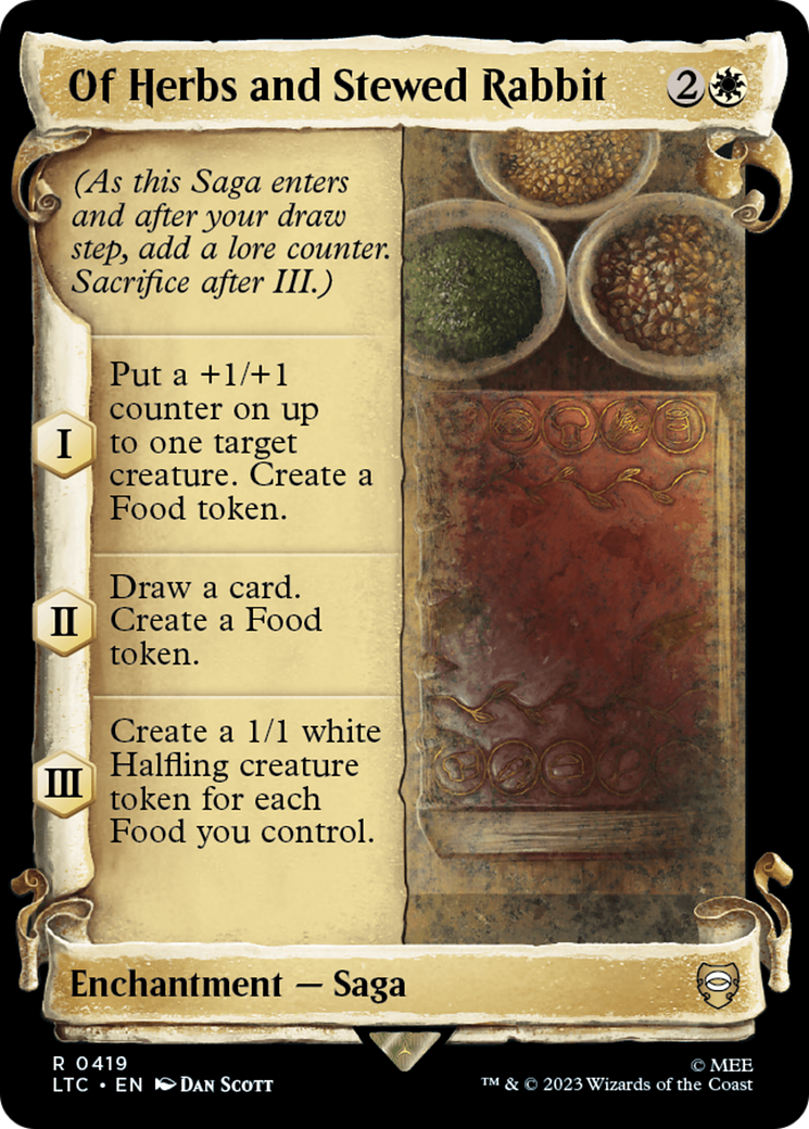 Of Herbs and Stewed Rabbit [The Lord of the Rings: Tales of Middle-Earth Commander Showcase Scrolls] | Yard's Games Ltd