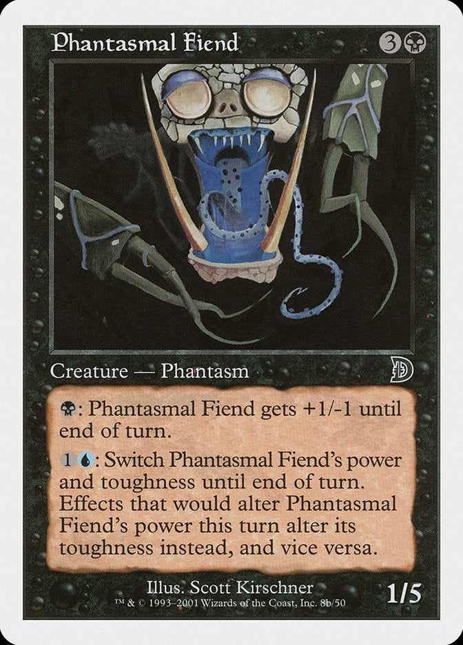 Phantasmal Fiend (Black Background) [Deckmasters] | Yard's Games Ltd