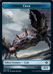 Crab // Food (18) Double-Sided Token [Modern Horizons 2 Tokens] | Yard's Games Ltd