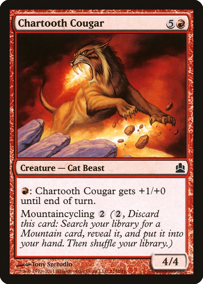 Chartooth Cougar [Commander 2011] | Yard's Games Ltd