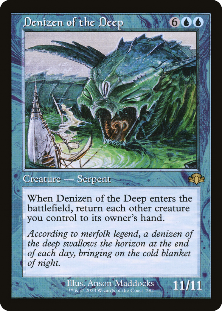 Denizen of the Deep (Retro) [Dominaria Remastered] | Yard's Games Ltd