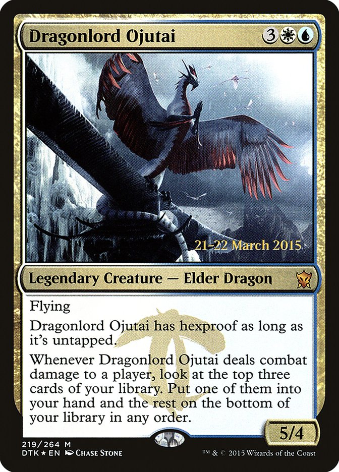 Dragonlord Ojutai [Dragons of Tarkir Prerelease Promos] | Yard's Games Ltd