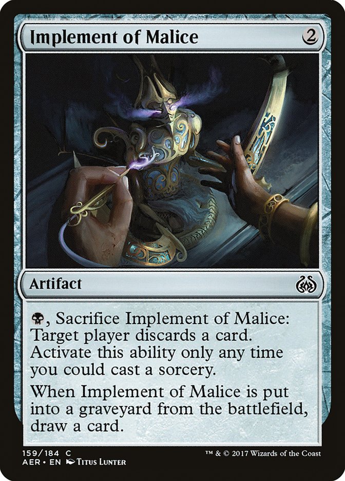 Implement of Malice [Aether Revolt] | Yard's Games Ltd
