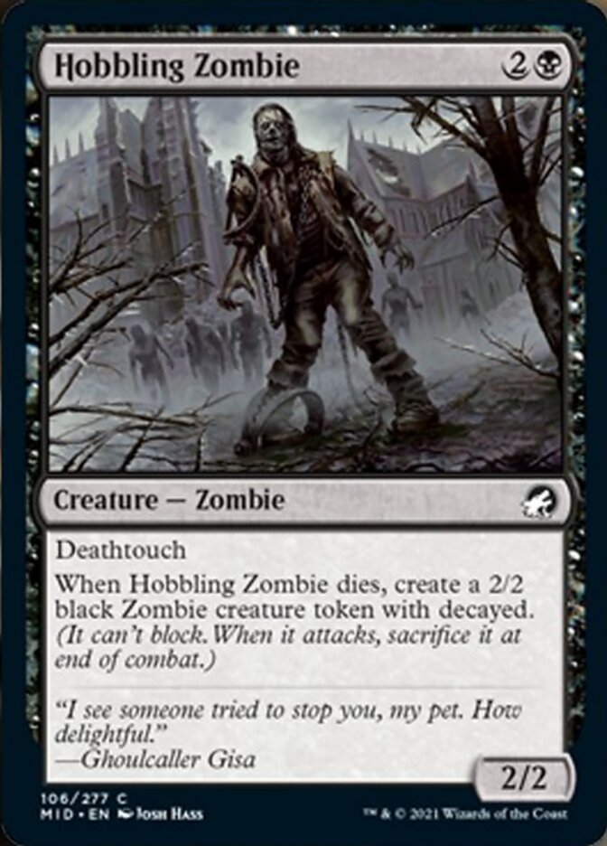 Hobbling Zombie [Innistrad: Midnight Hunt] | Yard's Games Ltd